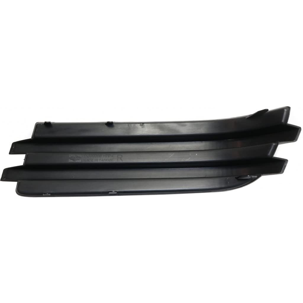 Fog Light Cover Passenger Side For Dodge Grand Caravan 2008 2009 2010 Replacement Ch2599104 5113146aa Black Finish Right Front