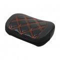 Wflnhb Passenger Backrest Pad Orange Stitching Replacement For Touring Road King Ultra Cvo Glide Models 1996-up