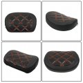 Wflnhb Passenger Backrest Pad Orange Stitching Replacement For Touring Road King Ultra Cvo Glide Models 1996-up
