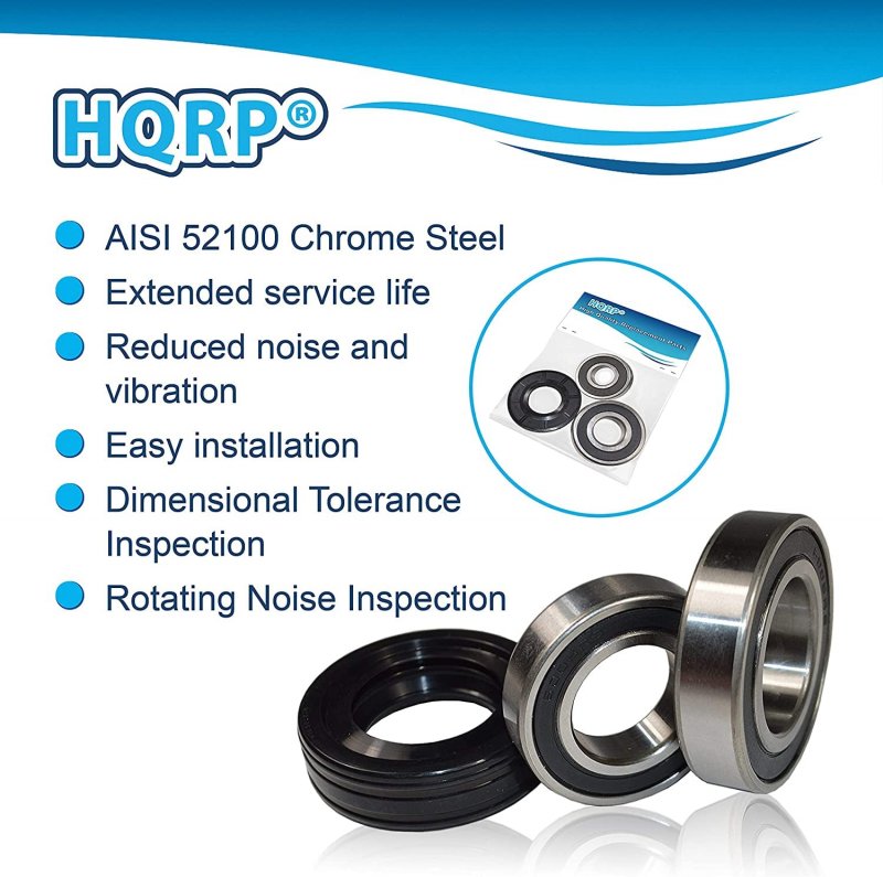 Hqrp Bearing And Seal Kit For Ge Wcvh6800j3bb Wcvh6800j3mr Wcvh6800j3ms Wcvh6800j3mv Wcvh6800j3ww Wcvh6800j4bb Front Load