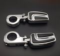 Chrome Airflow Arrow Foot Rest Pegs With 1 25 In Mounting Bracket For Triumph Rocket V-star Roadstar Suzuki Intruder Boulevard 