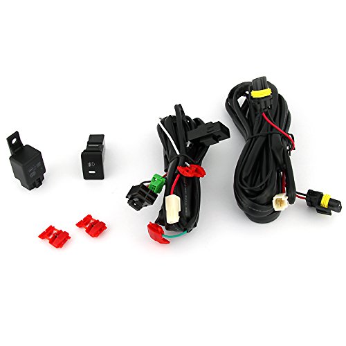 Akkon For 2007-2013 Toyota Tundra Pickup Truck Bumper Driving Clear Fog Lights W Bulb Switch Wiring Harness
