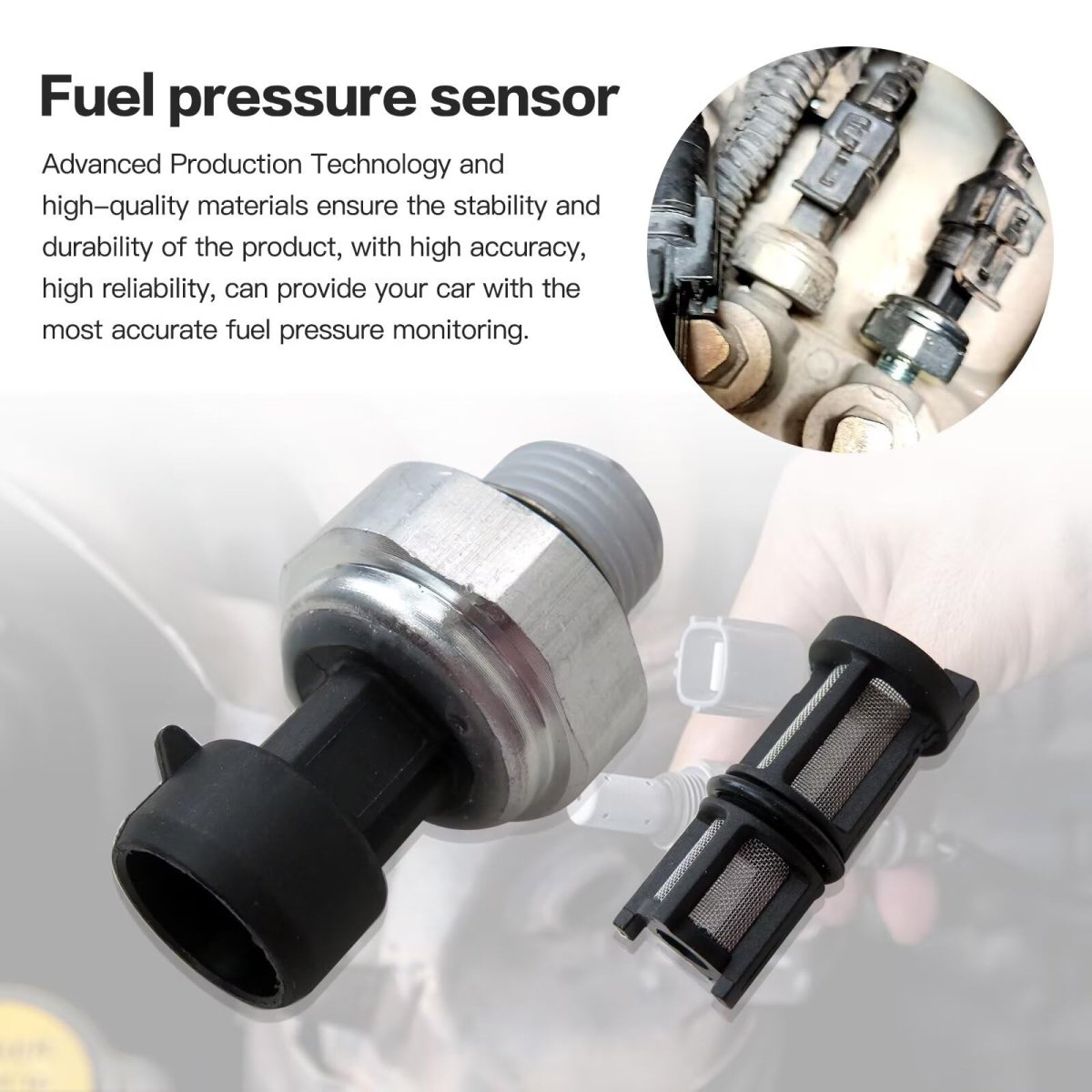 926-040 Engine Oil Pressure Sensor W Screen Filter For Buick Cadillac Chevrolet G Mc Pontiac Select Models Replace 917-143