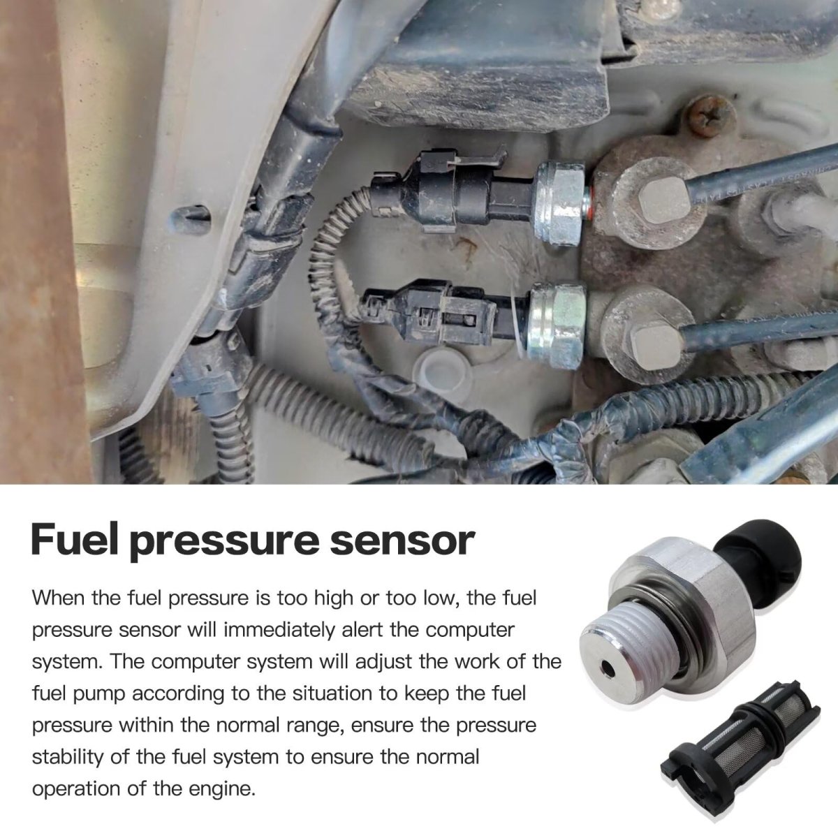 926-040 Engine Oil Pressure Sensor W Screen Filter For Buick Cadillac Chevrolet G Mc Pontiac Select Models Replace 917-143