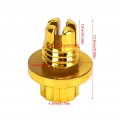 Kimiss Wheel Rivets 25pcs Rim Gold Abs Lip Nuts For Ah Ds Series Rims Cap