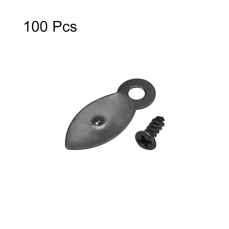 Frame Turn Button 7 8 Metal Flat With Screws For Hanging Pictures Photos Drawings And Posters 100 Pcs Black
