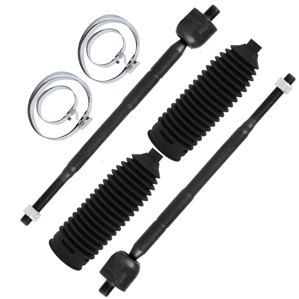 4pc Set Front Suspension Kit Fit 1998-2001 For Nissan Altima Inner Tie Rod End Steering Rack Boot