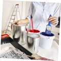 Housoutil 2pcs Paint Shaker Drywall Mud Cement Mixer Mixing Rod Stirring Stick Bucket Concrete Epoxy Coating Paddle Accessories