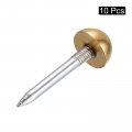 Uxcell Upholstery Tacks 10pcs 3 8 Inch Brass Furniture Nails Decorative Thumb Tack Push Pins For Diy Gold