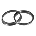 2pcs Plastic 72 6mm To 67 1mm Car Hub Centric Rings Wheel Bore Center Spacer 