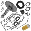 Caltric Metal Camshaft And Gasket Kit Compatible With Kawasaki Mule 3000 Kaf620 2001 2002 2003 2004 2005-2008