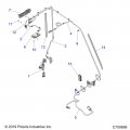 Polaris Ranger Hood Lightbar Harness Rear Genuine Oem Part Qty 1