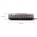 Universal 12v Led Rectangular Amber Mini Light Bar With Magnetic Mount