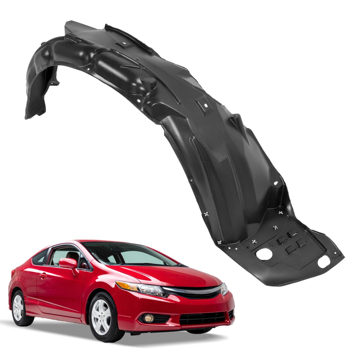 Front Fender Liner Panel For 2012 2015 Honda Civic Passenger Side Replacement 74101ts8a00 74101ts8a10 74101ts8a20 Inner Wheel