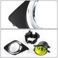 Auto Dynasty Pair Of Amber Lens Bumper Driving Fog Lights W Bezel Switch Compatible With Toyota Rav4 09 10 11 12