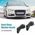 Acropix Back Glass Washer Nozzle Windshield Window Sprayer Fit For Audi A3 2 Pcs Black