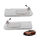 2pcs Sun Visor Gray Left Right Driver Passenger Side Rh Lh With Light And Cosmetic Mirror Replacement For Altima 2019 2020 2021 