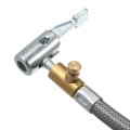 60cm Tire Inflator Extension Hose With Portable Connector Chuck Locking Air Release Pump Tube Valve Connection Pipe For Car