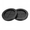 Uxcell Rubber Grommet Round Double-sided Mount Dia 70 Mm For Wire Protection 10pcs