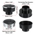 4pcs Rotating Round Ac Air Outlet Vent Louvered Dashboard Electroplate Knob For Rv Bus Boat Yacht 85mm 76mm 46mm