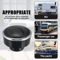 4pcs Rotating Round Ac Air Outlet Vent Louvered Dashboard Electroplate Knob For Rv Bus Boat Yacht 85mm 76mm 46mm