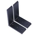 2 Heavy Duty Black Steel 6a X8a Countertop Support Brackets Corbel Lot L Shelf