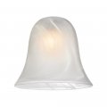 Alabaster Bell Glass Shade Lipless With 1-5 8-inch Fitter Opening 