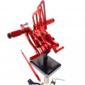 Krace Motorcycle Rearsets Footpeg Pegs Footrest Brake Shift Pedals Foot Boards Adjustable Fit For Honda Cbr600 F4i F3 F4