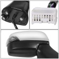 Su1321176 Side Door Power Mirror With Heated Signal Silver Cover For Subaru Legacy Outback 2015-2017 Passenger Right Smooth
