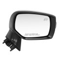 Su1321176 Side Door Power Mirror With Heated Signal Silver Cover For Subaru Legacy Outback 2015-2017 Passenger Right Smooth