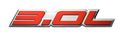 3 0l Liter Embossed Red On Highly Polished Silver Real Aluminum Auto Emblem Badge Nameplate For Cadillac Cts Chevrolet Equinox
