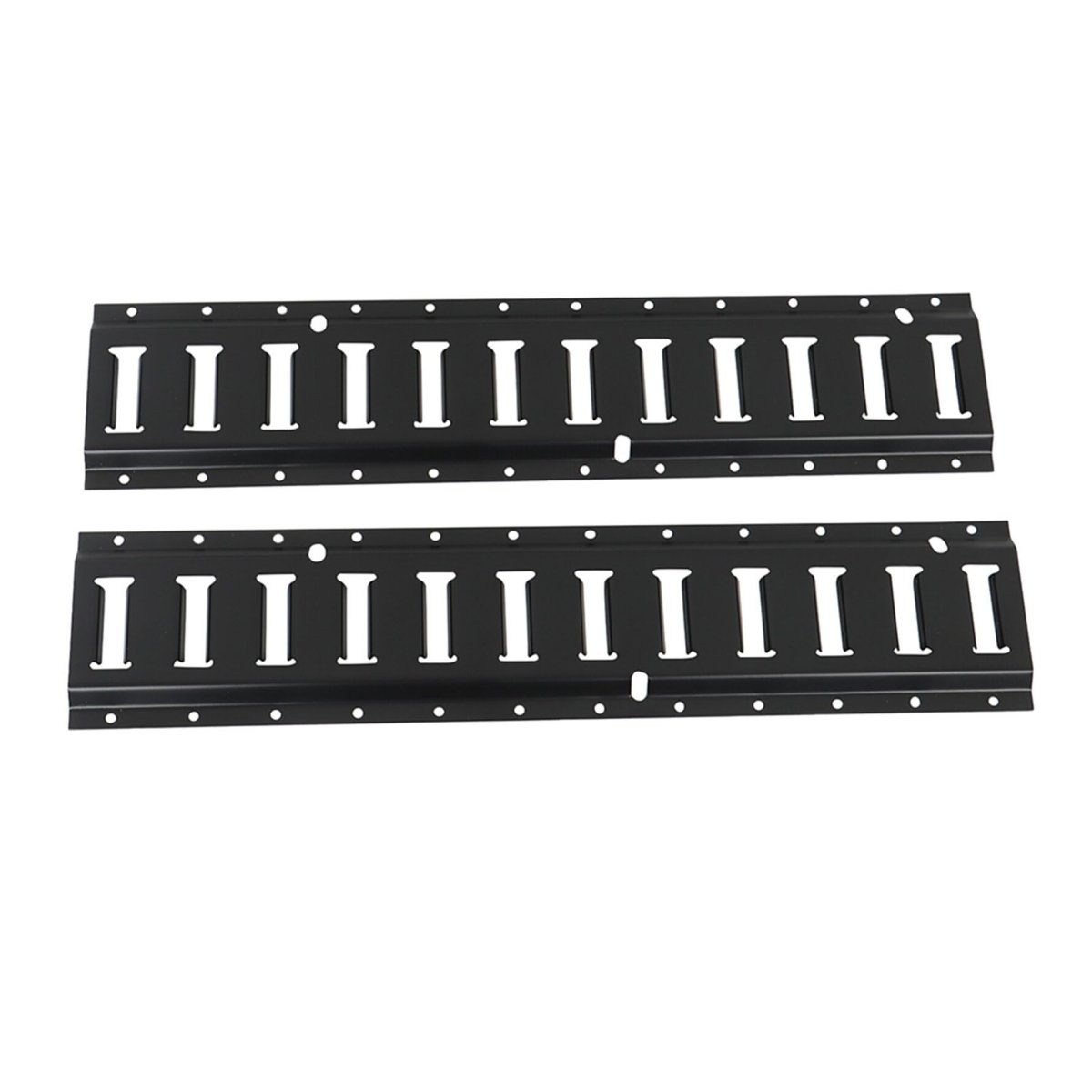 2 Pack Black E-track Tie Down Rail Kitinch Wall-mounted Tool Storage Rack Heavy Loads Up To 2 000 Lbs Replacement For Truck