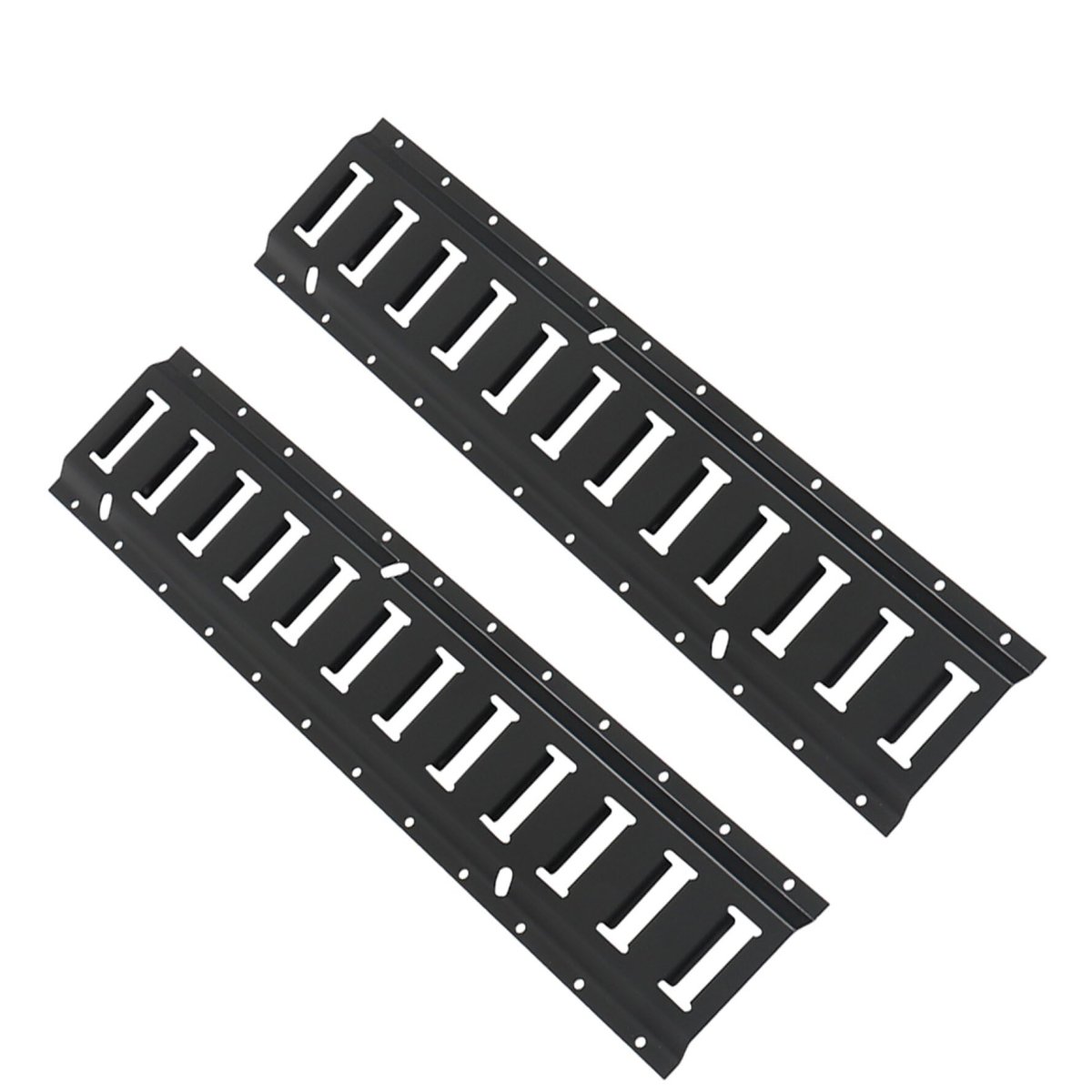 2 Pack Black E-track Tie Down Rail Kitinch Wall-mounted Tool Storage Rack Heavy Loads Up To 2 000 Lbs Replacement For Truck