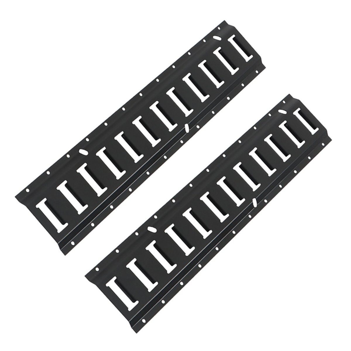 2 Pack Black E-track Tie Down Rail Kitinch Wall-mounted Tool Storage Rack Heavy Loads Up To 2 000 Lbs Replacement For Truck