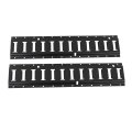 2 Pack Black E-track Tie Down Rail Kitinch Wall-mounted Tool Storage Rack Heavy Loads Up To 2 000 Lbs Replacement For Truck 