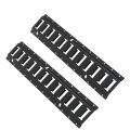 2 Pack Black E-track Tie Down Rail Kitinch Wall-mounted Tool Storage Rack Heavy Loads Up To 2 000 Lbs Replacement For Truck