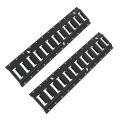 2 Pack Black E-track Tie Down Rail Kitinch Wall-mounted Tool Storage Rack Heavy Loads Up To 2 000 Lbs Replacement For Truck