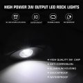 Sunpie 6 Pods White Led Rock Lights 6000k Pure Underglow Light Wheel Well Fender For Off Road Trucks Sedans Car Atv Utv Suv