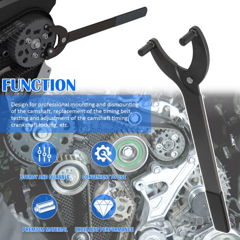 Engine Timing Belt Change Tool Kit T10172 Pulley Holder For Vw Golf Vag 3036 Audi Seat Skoda Ford Opel Peugeot Renault Citroen