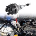Uxcell Tractor Distributor Assembly Side Mount Replacement For Ford 8n Silver Tone