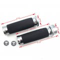 Httmt For H-d Touring Sporster Dyna Cvo Cnc Cut 1 Inch 25mm Skull Handlebar Grip Chrome P N Hh-cnc-40-cd
