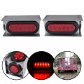 G-plus Led Trailer Steel Box Kit Compatible With Truck W 6 Oval Tail Light 2 Marker Lamp Red Lens