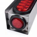 G-plus Led Trailer Steel Box Kit Compatible With Truck W 6 Oval Tail Light 2 Marker Lamp Red Lens