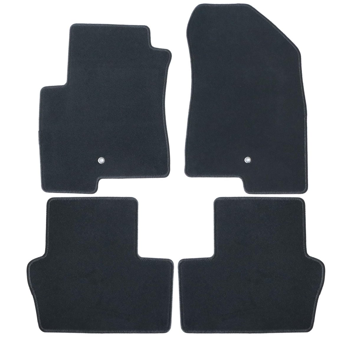 Velour Floor Mats For Jeep Compass 2007 2016 Custom Fit Front And Rear Black Carpet Liners Anti Slip All Season Full Set