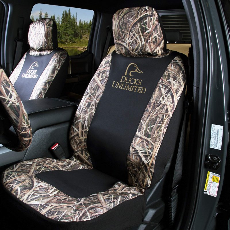 Ducks Unlimited Camo Seat Cover Low Back Shadow Grass Blades Du Single