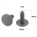 Car Parts Plastic Push Screw Rivet Panel Fixings Clips Gray 15 Pcs