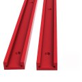 30 Type T Track Miter Slot Slider Bar Aluminum Woodworking T-slot Jig For Chute Rail Diy Hand Tools Red T-track 500mm