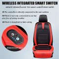 Bnhcoe Breathable Mesh Cooling Car Seat Cushion Pu Leather Protector With 8 Fans Adjustable 3 Levels 12v Automotive Cover For