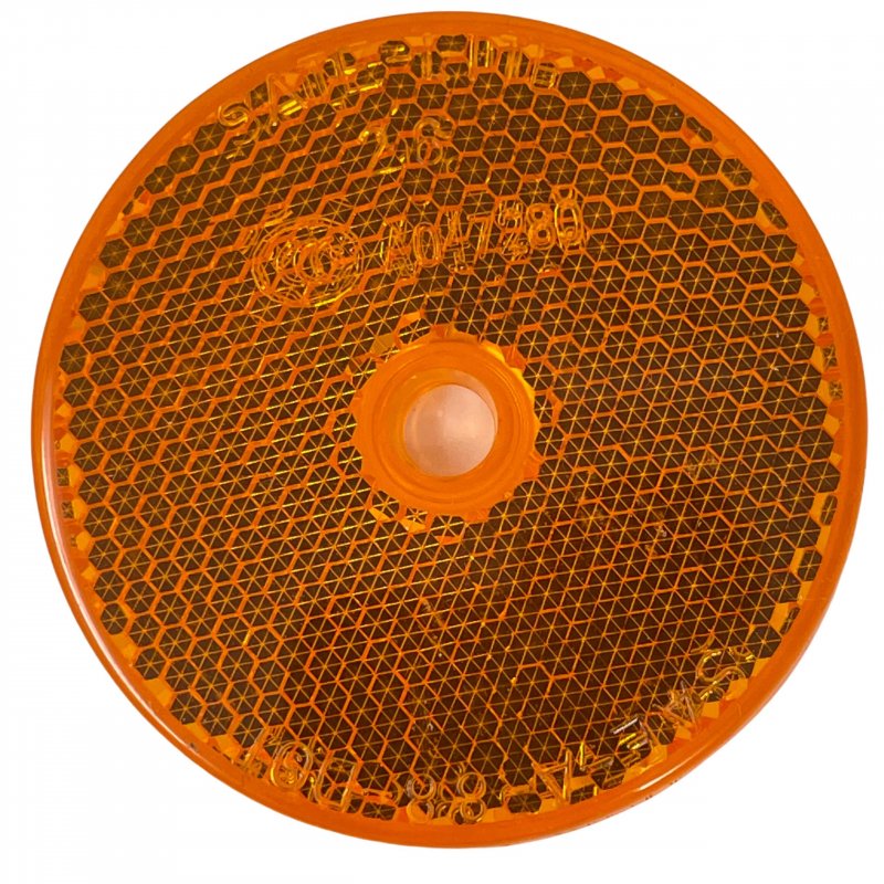 Cla A 2 Round Reflector With Center Mounting Hole Red Amber White For Trailers Trucks Automobiles Mail Boxes Boats Suv S Rv S