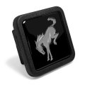 Ford Bronco In Gray Black Rubber Heavy-duty 2 Trailer Tow Hitch Receiver Cover For Class 3 And 4 Official Licensed 